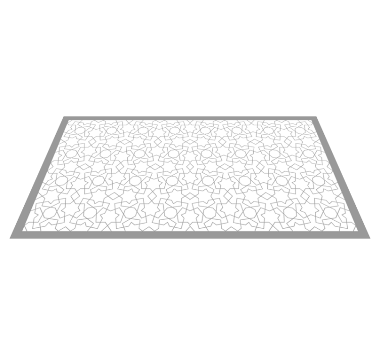 Alfombra vinílica mosaico motivos geométricos sofisticados - TenVinilo