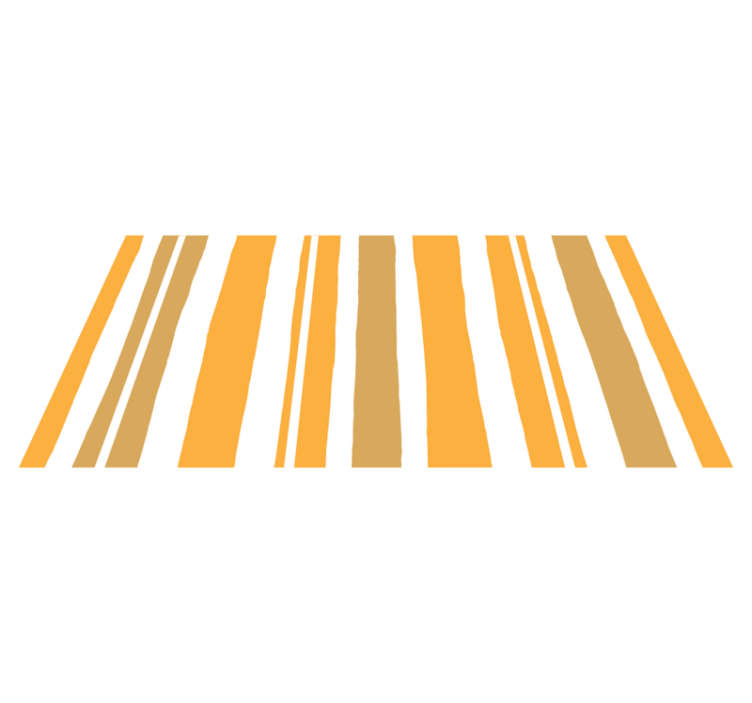 Alfombra vinílica rayas Rayas naranjas y blancas - TenVinilo