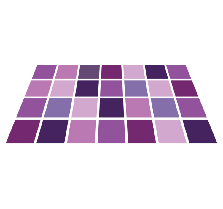 Alfombra vinílica baño cuadrícula de color púrpura - TenVinilo