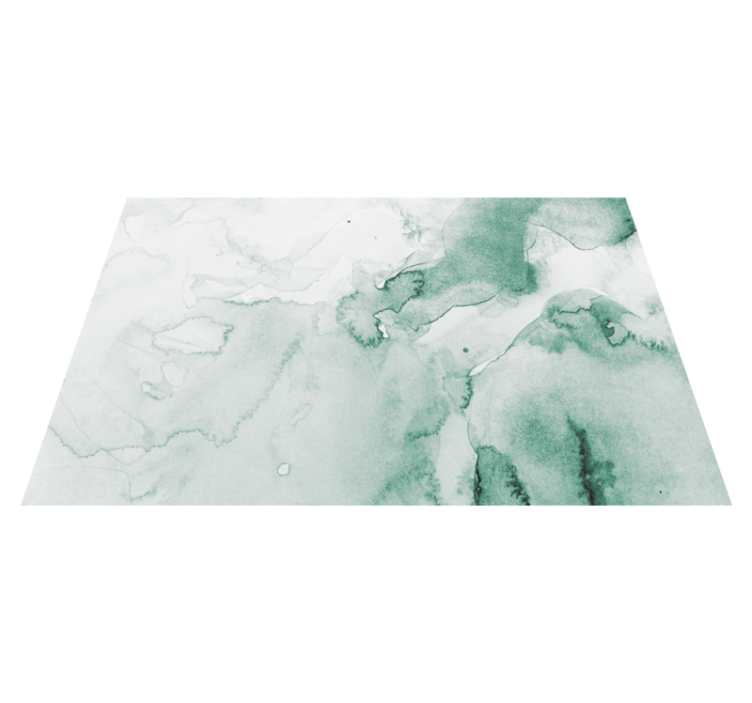 Alfombra vinílica imitación mármol remolino verde suave - TenVinilo