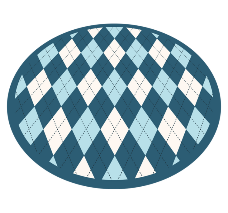 Alfombra vinílica geométrica elegancia de diamantes - TenVinilo