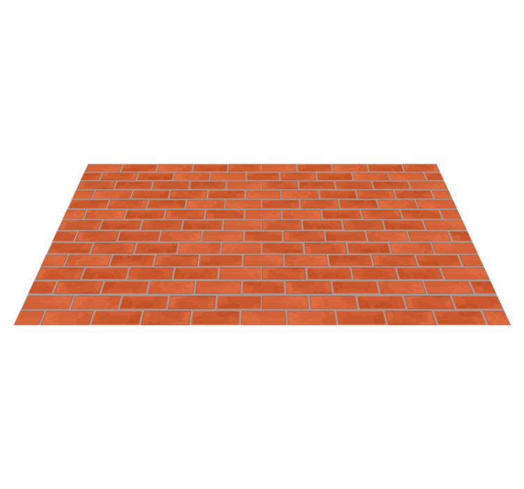 Alfombra vinílica imitación piedra patrón de ladrillo rojo - TenVinilo