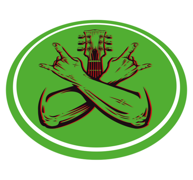 Alfombra vinílica redonda obra de arte del gesto de balanceo - TenVinilo