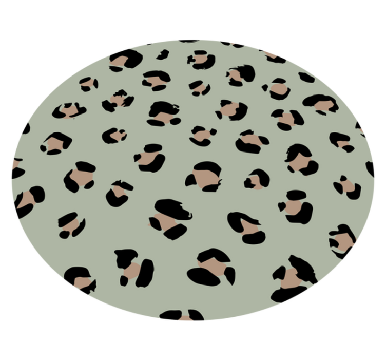 Alfombra vinílica animal print estética de leopardo - TenVinilo