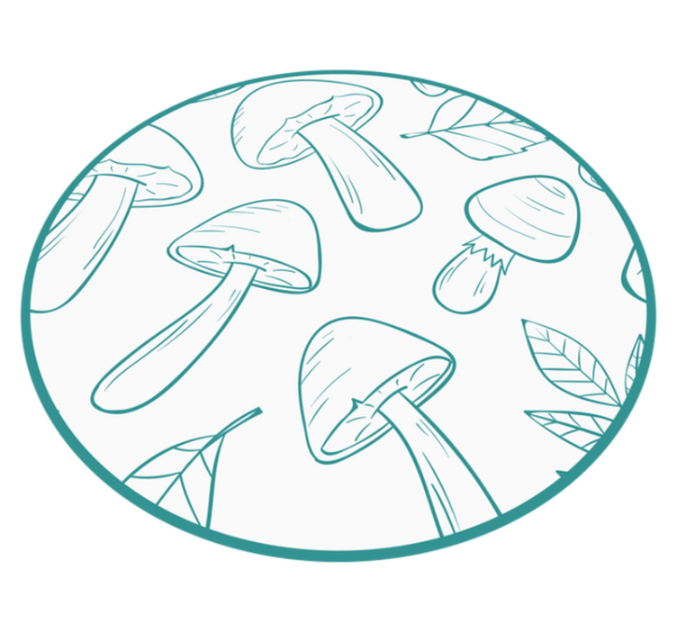 Alfombra vinílica naturaleza motivo de hoja de hongo - TenVinilo