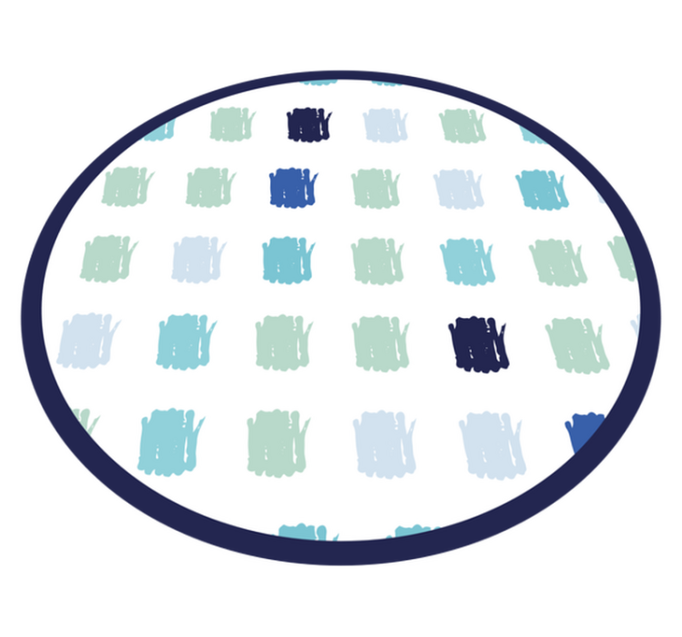 Alfombra vinílica minimalista pinceladas de pintura azul - TenVinilo