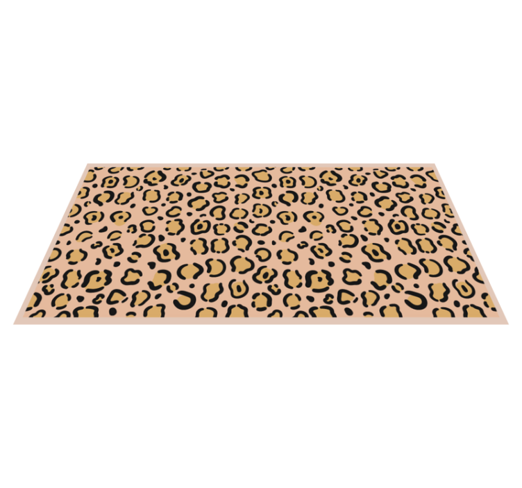 Alfombra vinílica animal print juego de leopardo - TenVinilo
