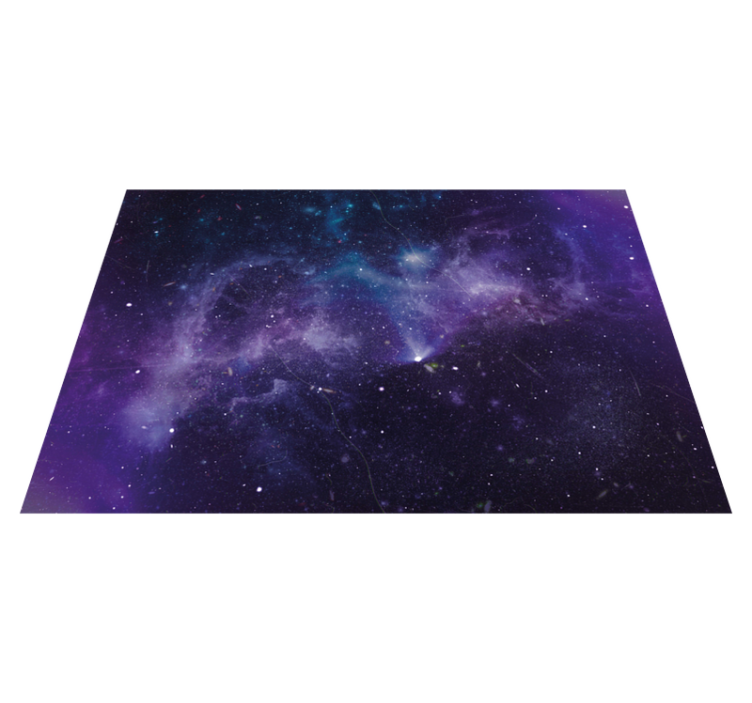 Alfombra vinílica de estrellas escena de galaxia cósmica - TenVinilo