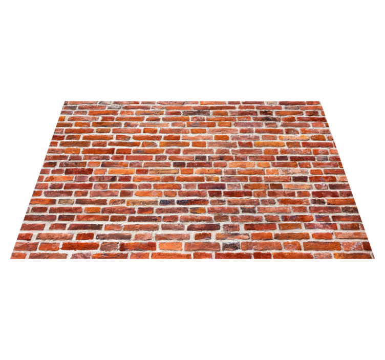 Alfombra vinílica imitación piedra aspecto rojo rústico - TenVinilo