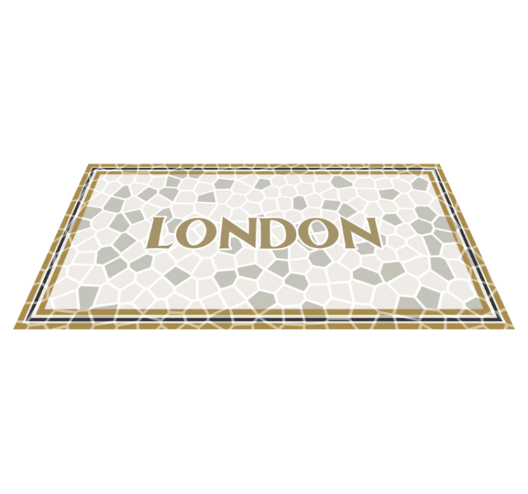 Alfombra vinílica mosaico mosaico de londres - TenVinilo