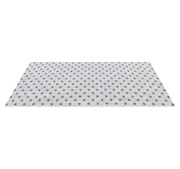 Alfombra vinilo pasillo azulejos florales - TenVinilo