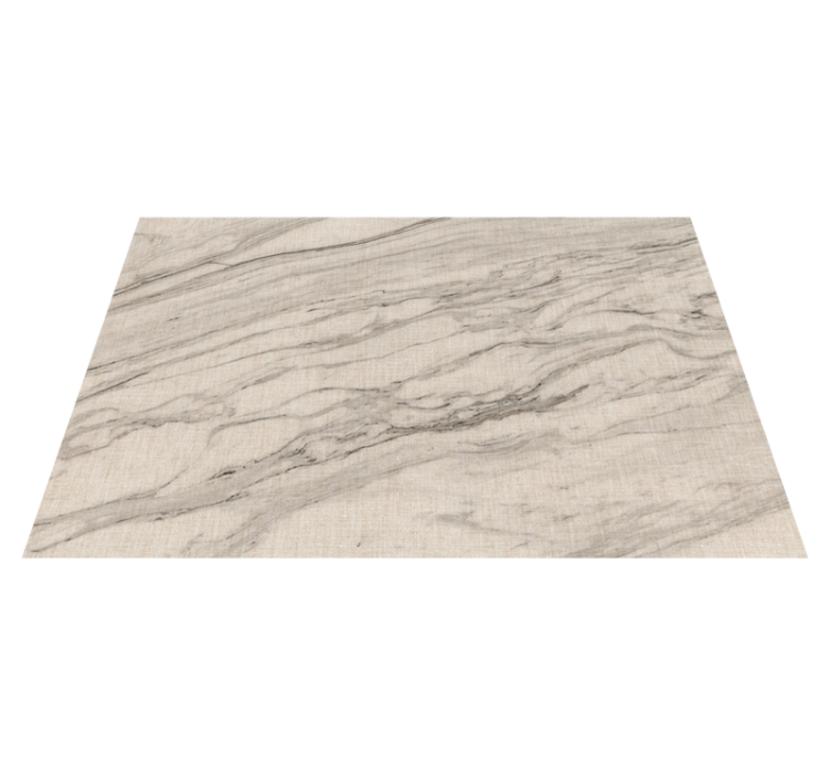 Alfombra vinílica imitación mármol tonos marfil y negro - TenVinilo