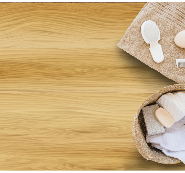 Alfombra vinilo oficina Textura de madera de color claro realista - TenVinilo