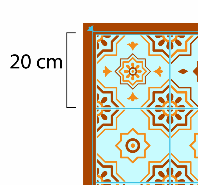 Alfombra vinílica hidráulica inspirado en mosaico - TenVinilo