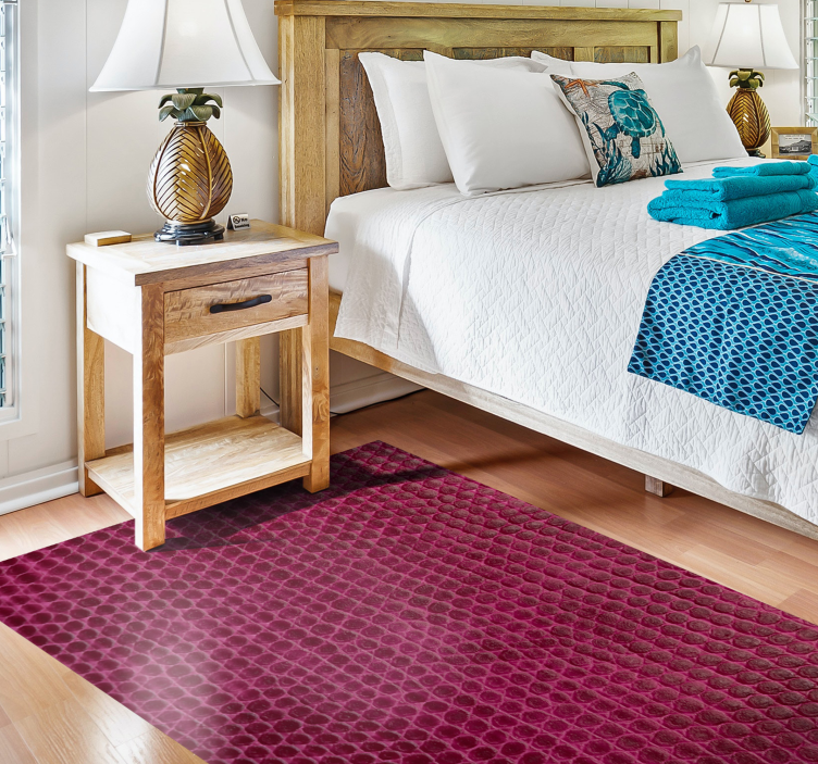 Alfombra vinílica animal print Impresión de boa rosa - TenVinilo