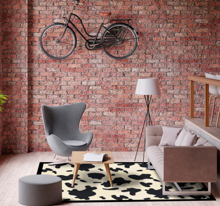 Alfombra vinílica animal print Patrón dálmata - TenVinilo