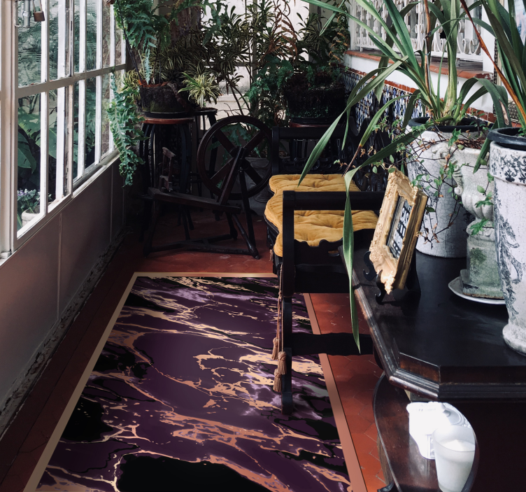 Alfombra vinílica con textura de mármol - TenVinilo