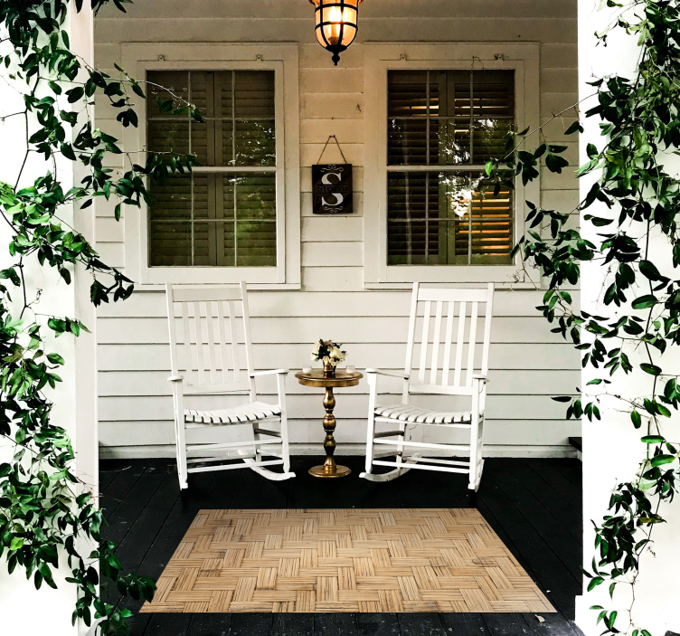 Alfombra vinílica textura Efecto cesta - TenVinilo