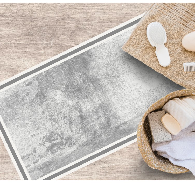 Alfombra vinílica textura piedra Piedra gris sólida minimalista - TenVinilo