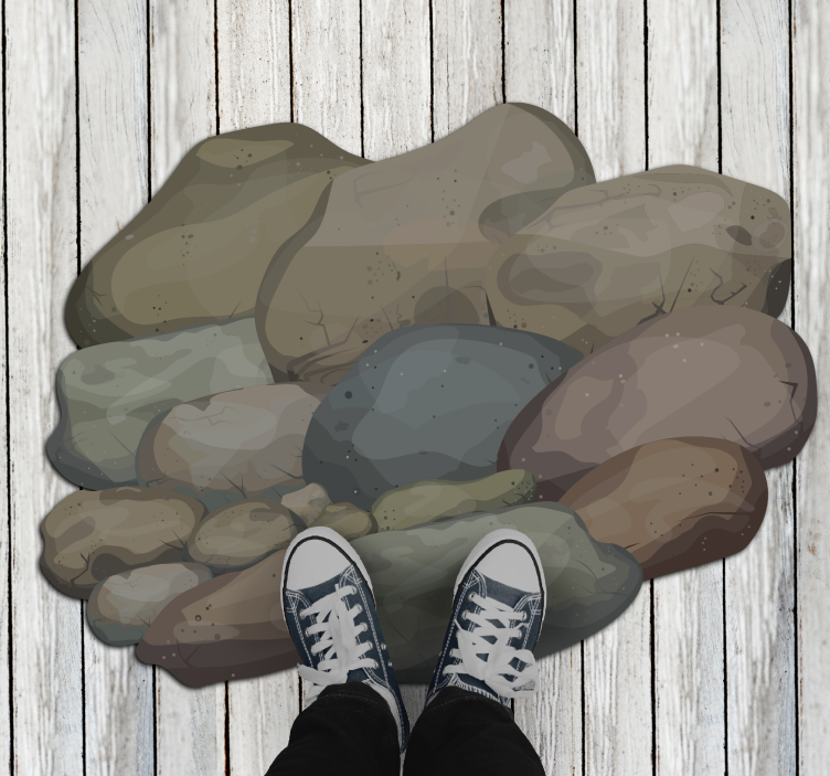 Alfombra vinílica textura piedra Textura - TenVinilo