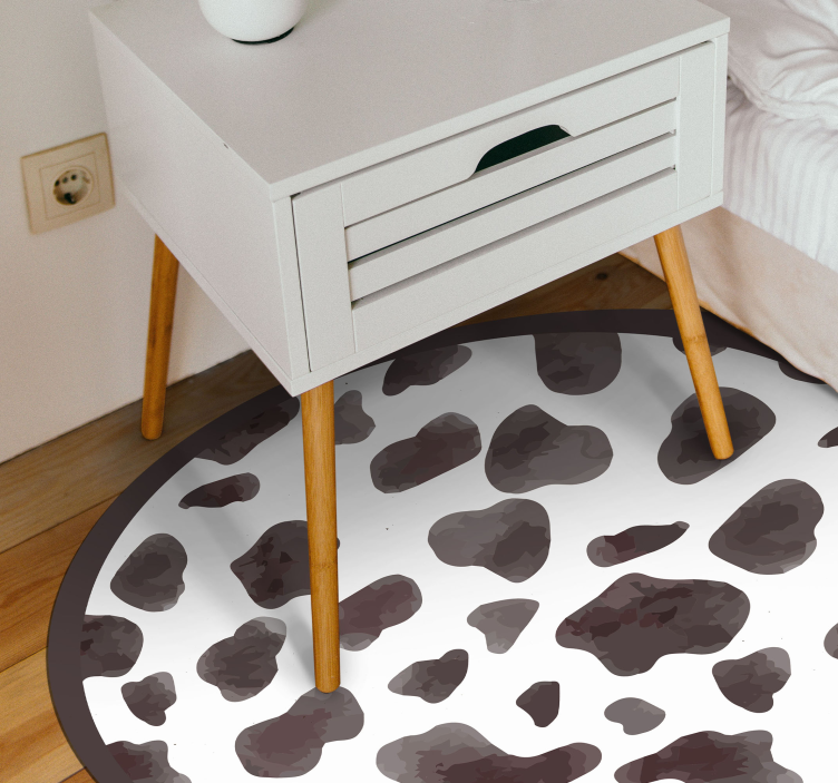 Alfombra vinílica animal print estilo de piel de vaca - TenVinilo