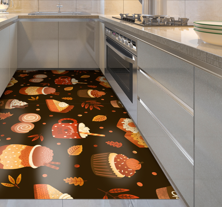 Alfombra vinílica cocina placer azucarado alegría - TenVinilo