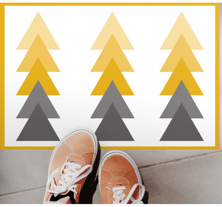 Alfombra vinílica geométrica cascada de colores triangular - TenVinilo