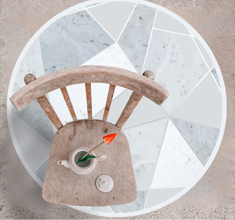 Alfombra vinílica imitación mármol mármol geométrico - TenVinilo