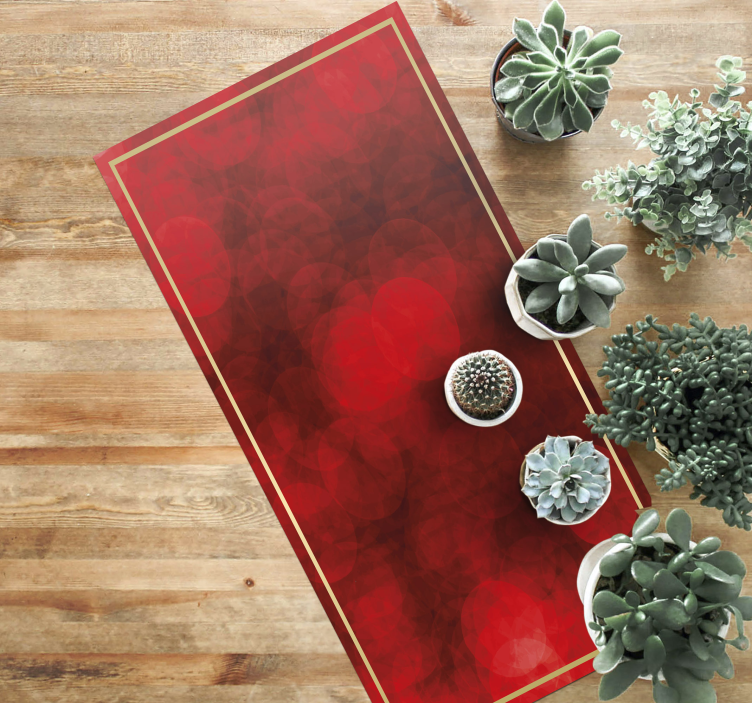 Alfombra vinílica imitación superficie con textura roja - TenVinilo
