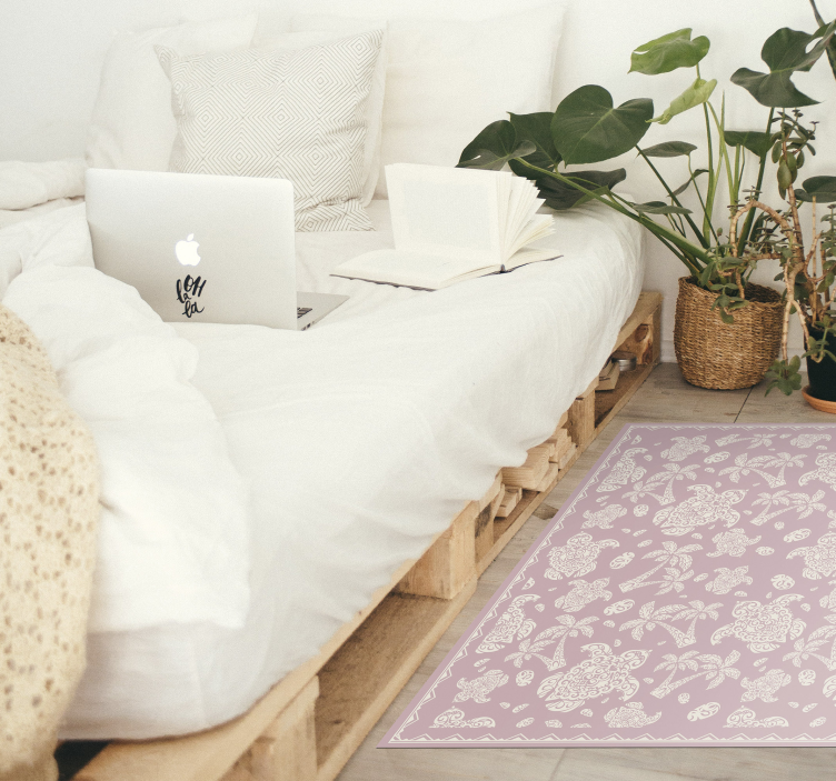 Alfombra vinílica mandala mandala paisley - TenVinilo