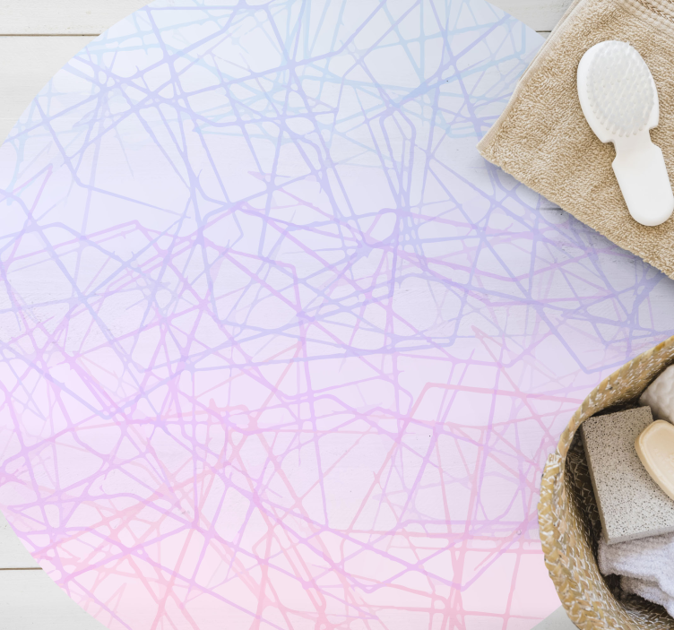 Alfombra vinilo mosaico Azulejos rosa ombre - TenVinilo