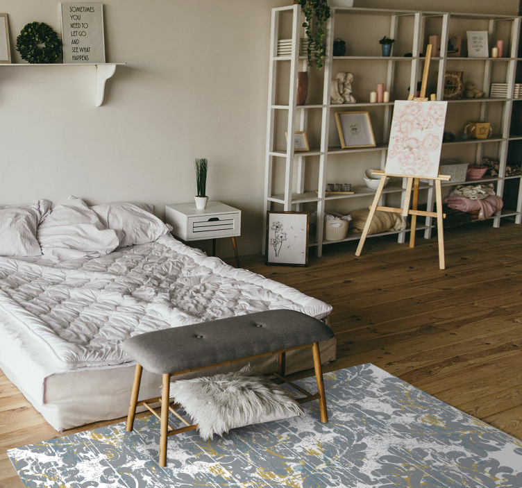 Alfombra vinílica mosaico composición de mosaico abstracto - TenVinilo