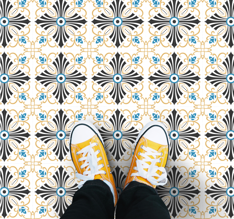 Alfombra vinílica mosaico estilo mosaico elegante - TenVinilo