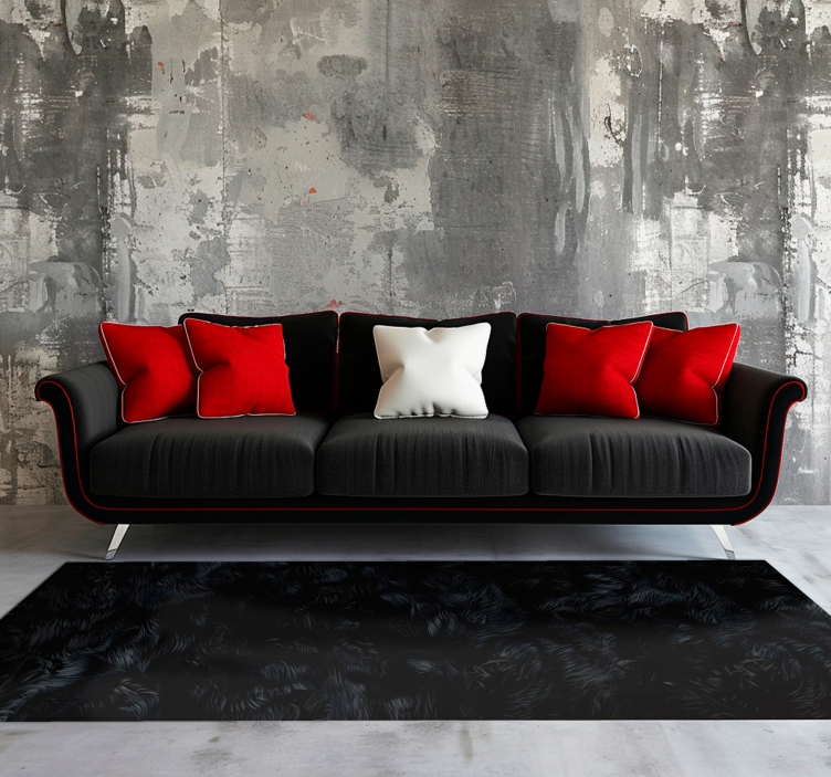 Alfombra vinilica negra efecto combustible - TenVinilo