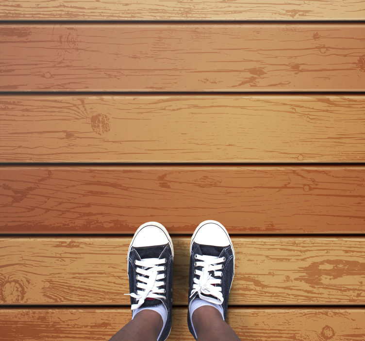 Alfombra vinilo pasillo Textura de madera - TenVinilo