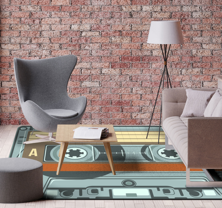 Alfombra vinílica radio cassette - TenVinilo