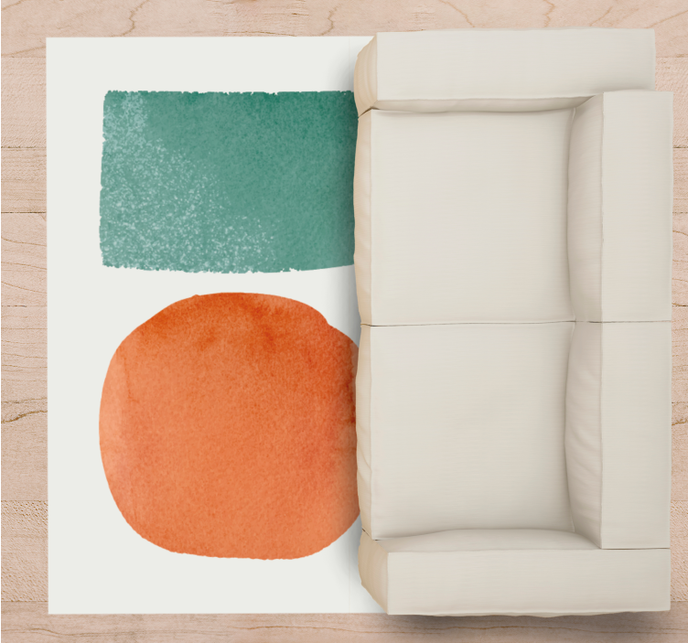 Alfombra vinílica salón segmentos abstractos - TenVinilo