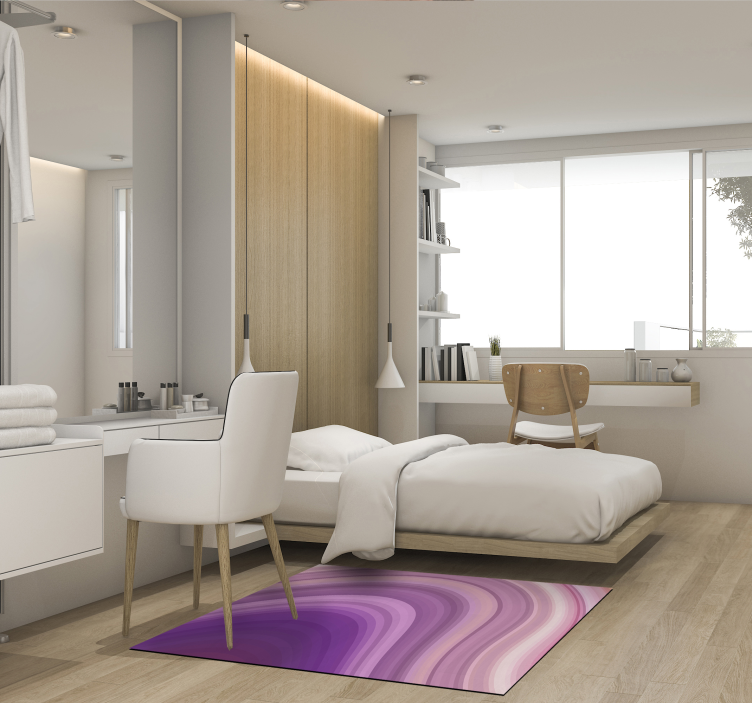 Alfombra vinílica imitación gradiente púrpura arremolinado - TenVinilo