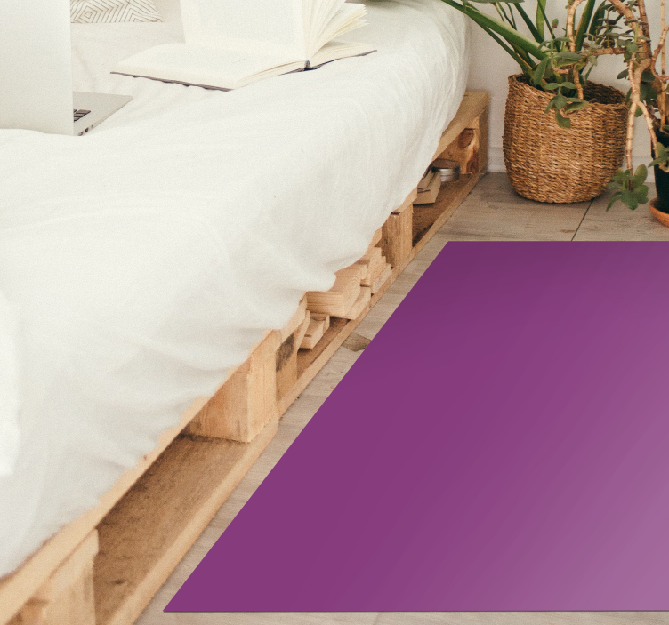 Alfombra vinílica rectangular morada - TenVinilo