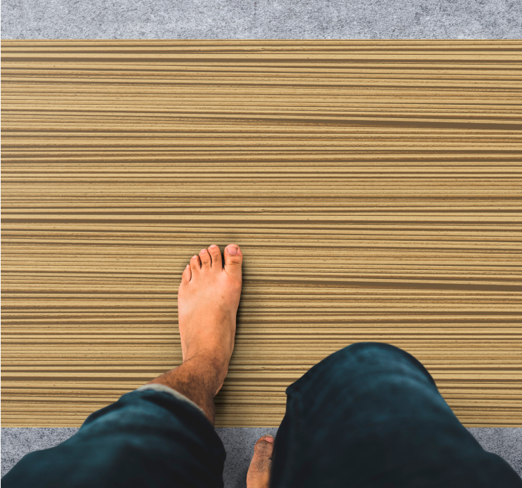 Alfombra vinílica imitación patrón de rayas texturizadas - TenVinilo