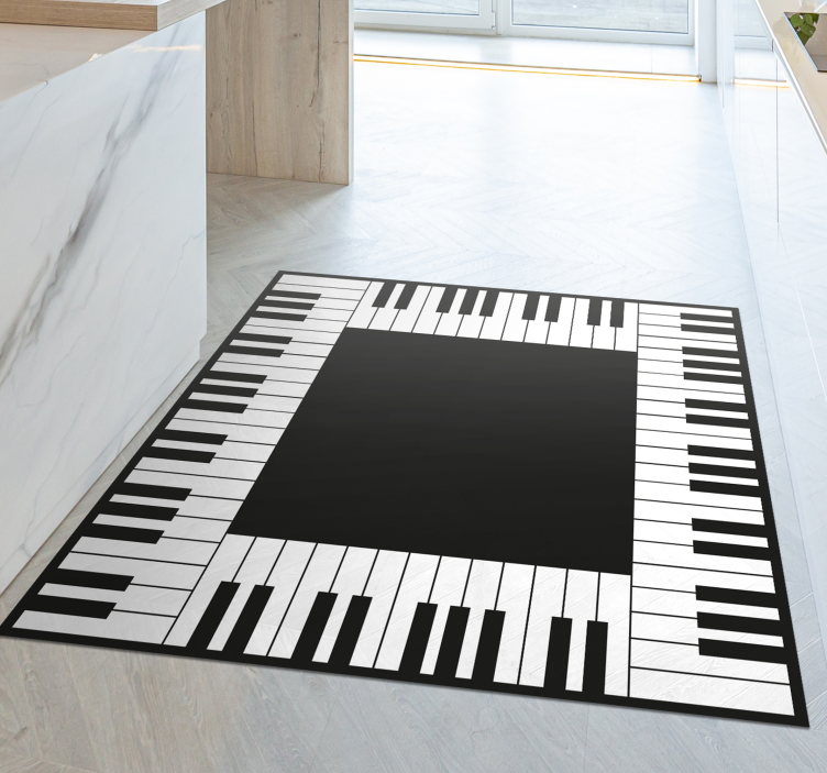 Alfombras vinílicas modernas alfombra de vinilo cocina piano - TenVinilo