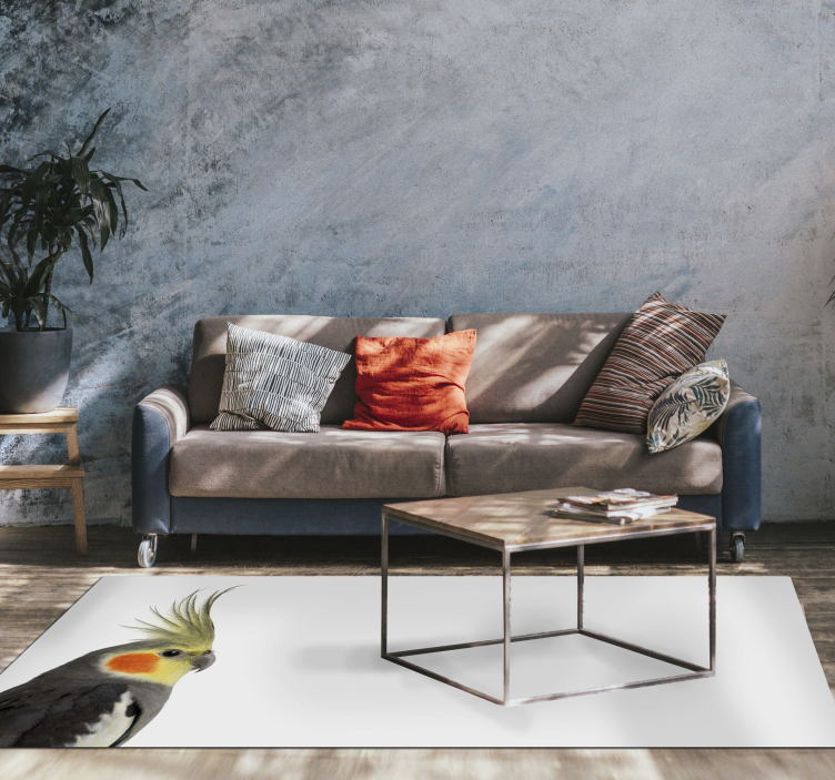 Aflombra vinílica animales Loro cacatúa - TenVinilo