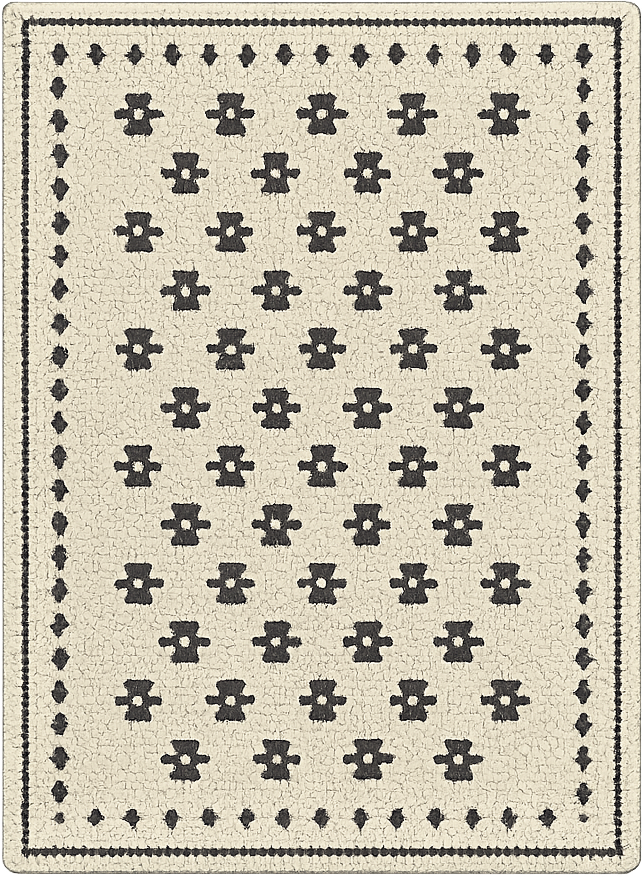 Alfombra vinílica salón mosaico de flores - TenVinilo