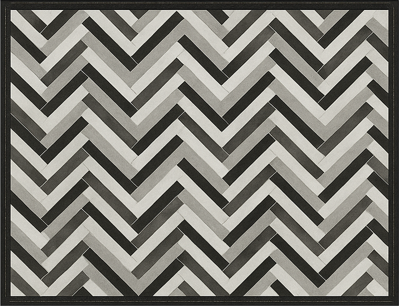 Alfombra vinilo comedor estilo parquet monocromático - TenVinilo