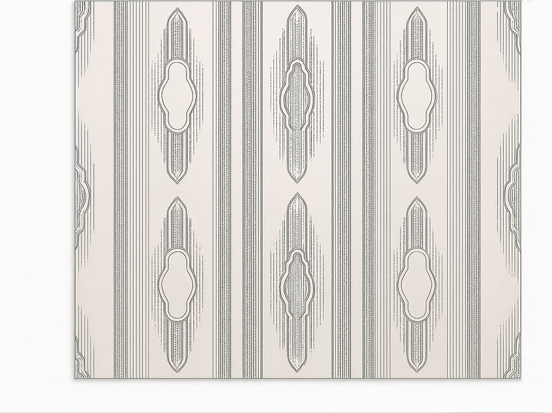 Alfombra vinilo comedor geometría étnica intrincada - TenVinilo