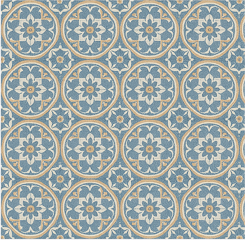 Alfombra vinílica salón estilo azulejo - TenVinilo