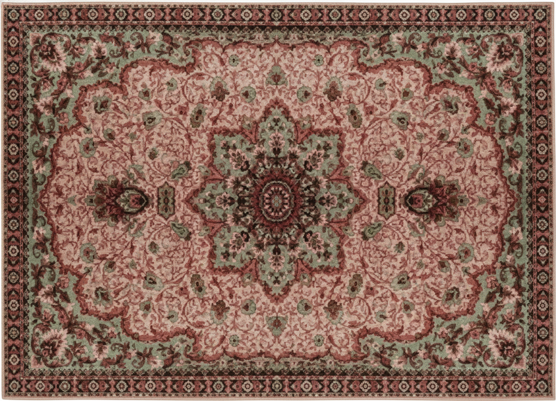 Alfombra vinílica salón rosa vintage - TenVinilo