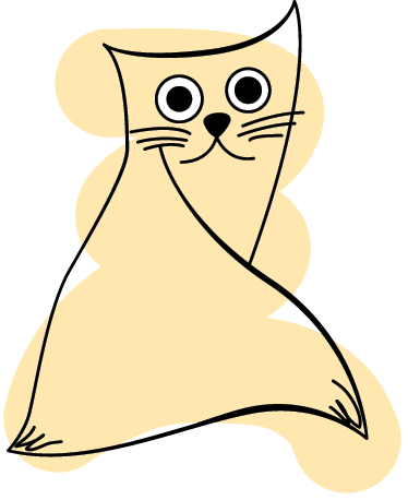 Alfombra vinílica animales gato pintado beige - TenVinilo