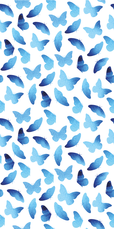 Alfombra vinílica animales mariposas pintadas - TenVinilo