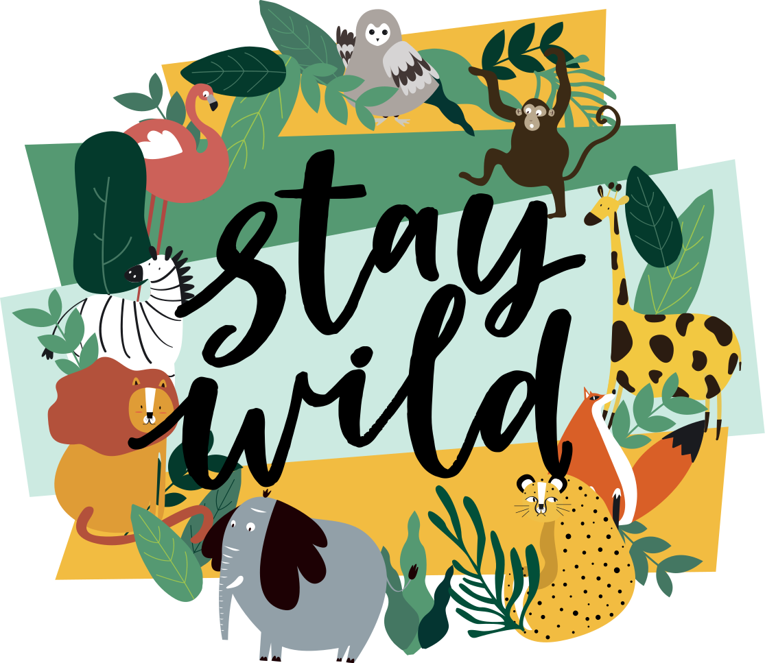 Alfombra vinílica animales de la selva real - TenVinilo